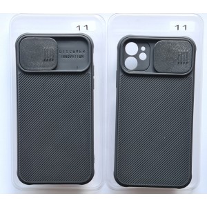 Camera protection iPhone 11 case carbon look black