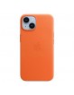Original Apple iPhone 14 Echtleder Hülle Case MagSafe Orange MPP83ZM/A