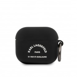 Karl Lagerfeld AirPods 3 Silikon Case Cover Hülle RSG schwarz