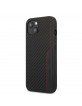AMG iPhone 13 mini Case Cover Carbon / Leather Black