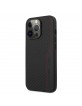 AMG iPhone 13 Pro Case Cover Carbon / Leather Black