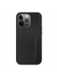 AMG iPhone 13 Pro Max Hülle Case Cover Carbon / Leder Schwarz