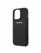 AMG iPhone 13 Pro Case Cover Genuine Leather Curved Black