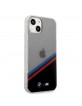 BMW iPhone 13 mini Hülle Case Cover M Power Tricolor Transparent