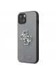 Guess iPhone 13 Hülle Case Cover Saffiano 4G Big Logo Grau