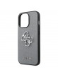 Guess iPhone 13 Pro Hülle Case Cover Saffiano 4G Big Logo Grau