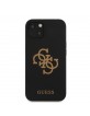 GUESS iPhone 13 Case Silicone Cover Big 4G Logo Black