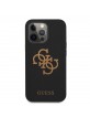 GUESS iPhone 13 Pro Hülle Silikon Case Cover Big 4G Logo Schwarz