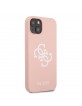 GUESS iPhone 13 mini Hülle Silikon Case Cover Big 4G Logo Rosa