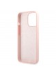 GUESS iPhone 13 Pro Max Hülle Silikon Case Cover Big 4G Logo Rosa