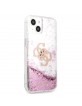 Guess iPhone 13 Hülle Case Cover 4G Big Liquid Glitter Pink
