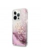 Guess iPhone 13 Pro Hülle Case Cover 4G Big Liquid Glitter Pink