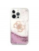 Guess iPhone 13 Pro Max Hülle Case Cover 4G Big Liquid Glitter Pink