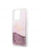 Guess iPhone 13 Pro Case Cover 4G Big Liquid Glitter Pink
