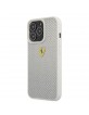 Ferrari iPhone 13 Pro Max Case Cover Real Carbon Silver