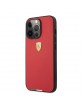 Ferrari iPhone 13 Pro Hülle Case Cover Italian Flag Line Rot