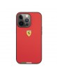Ferrari iPhone 13 Pro Max Hülle Case Cover Italian Flag Line Rot