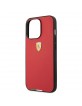 Ferrari iPhone 13 Pro Max Hülle Case Cover Italian Flag Line Rot