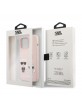 Karl Lagerfeld iPhone 13 mini case cover silicone pink