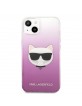 Karl Lagerfeld iPhone 13 Hülle Case Cover Choupette Pink