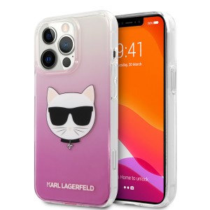 Karl Lagerfeld iPhone 13 Pro Case Cover Choupette Pink