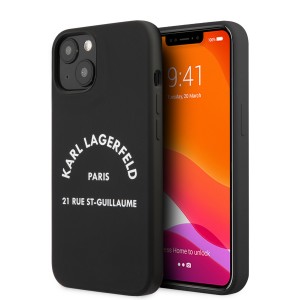 Karl Lagerfeld iPhone 13 mini case cover silicone RSG black