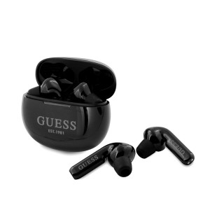 GUESS Bluetooth In-Ear Headset TWS + Ladestation Schwarz