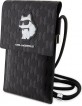 Karl Lagerfeld iPhone Smartphone Case Saffiano Monogram Choupette Black