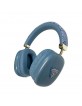 Guess Bluetooth 5.3 Over Ear Headphones Triangle Logo Metalic Blue