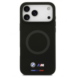BMW iPhone 17 Pro Max Hülle Case MagSafe Silikon M Logo Schwarz