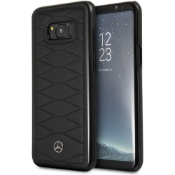 Mercedes Benz Pattern III Leather Cover / Case for Samsung Galaxy S8 Plus Black