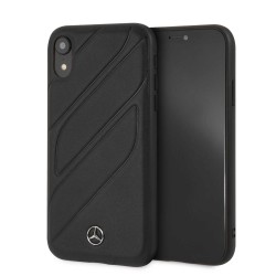 Mercedes Benz Organic Genuine Leather Case / Cover iPhone XR Black