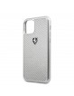Ferrari Heritage Carbon Schutzhülle iPhone 11 Pro Silber