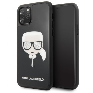 Karl Lagerfeld Iconic Signature Hülle iPhone 11 Pro Max Schwarz KLHCN65DLHBK