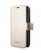 Guess Iridescent leather Book Case / Cover  iPhone 11 Pro Max Gold