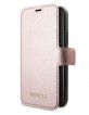 Guess Iridescent Leather Book Case / Cover iPhone 11 Pro Max Rose Gold