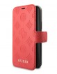 Guess leather Book Case / Cover 4G Peony collection iPhone 11 Pro Red