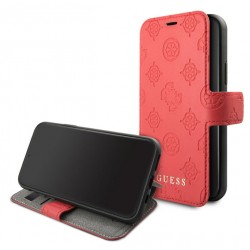 Guess leather Book Case / Cover 4G Peony collection iPhone 11 Pro Red