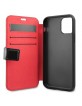 Karl Lagerfeld Leather Case / Book Cover Karl Iconic iPhone 11 Pro Black / Red