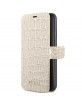 Guess Croco leather case / book case for iPhone XS Max beige