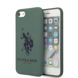 US Polo iPhone SE 2020 / 8 / 7 Hülle Logo Silikon Innenfutter Grün