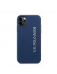 US Polo iPhone 11 Pro Max Hülle Effect Logo Silikon Innenfutter Blau