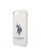 US Polo iPhone SE 2020 / 8 / 7 Case Logo Silicone Lining White