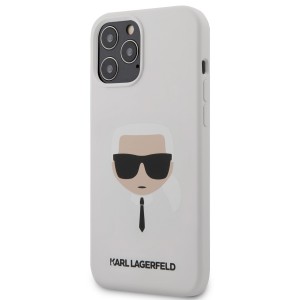 Karl Lagerfeld iPhone 12 Pro Max 6,7 Schutzhülle Silikon Head Weiß