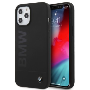 BMW iPhone 12 Pro Max silicone signature cover / case black