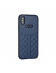 AUDI iPhone Xs Max Q8 Collection Case Cover Genuine Leather Blue