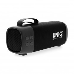 UNIQ Ibiza Bluetooth Lautsprecher Schwarz MP3 USB Radio AUX