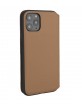 Audi iPhone 12 Pro Max Book Case Cover A6 Series Genuine Leather Brown