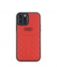 Audi iPhone 12 / 12 Pro Lederhülle / Cover Q8 Serie Echtes Leder Rot
