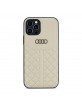 Audi iPhone 12 Mini Lederhülle / Cover Q8 Serie Echtes Leder Beige